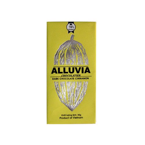 Chocolate Đen Quế 70% Alluvia 30G- Chocolate Đen Quế 70% Alluvia 30G