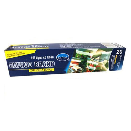 Túi Zip Đựng Thực Phẩm Eufood Size L 20 Cái