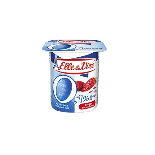 Sữa Chua Vị Dâu Elle & Vire 0% 125G