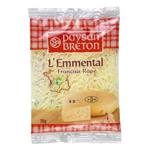 Phô Mai Bào Sợi Emmental Paysan Breton 70G- Phô Mai Bào Sợi Emmental Paysan Breton 70G