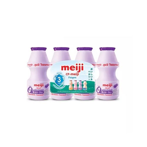Blueberry Flavored Cultured Drinking Yogurt Meiji Paigen 100Mlx4-