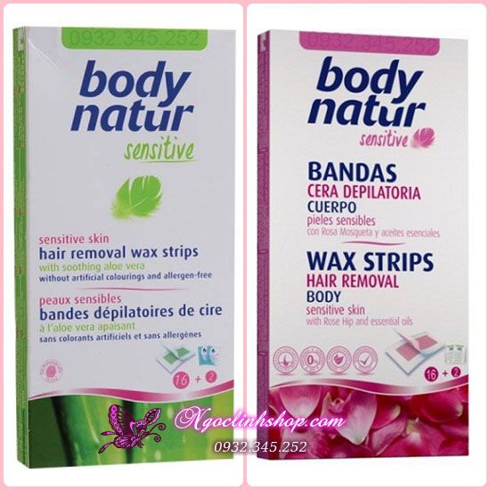 Miếng dán tẩy lông Body Natur