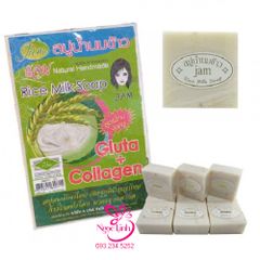 Combo 3 Cục Xà Phòng Cám Gạo Jam Rice Milk Soap Thái Lan