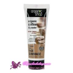 Tẩy tế bào chết mặt Cà phê Organic Shop - Organic Coffee & Powder