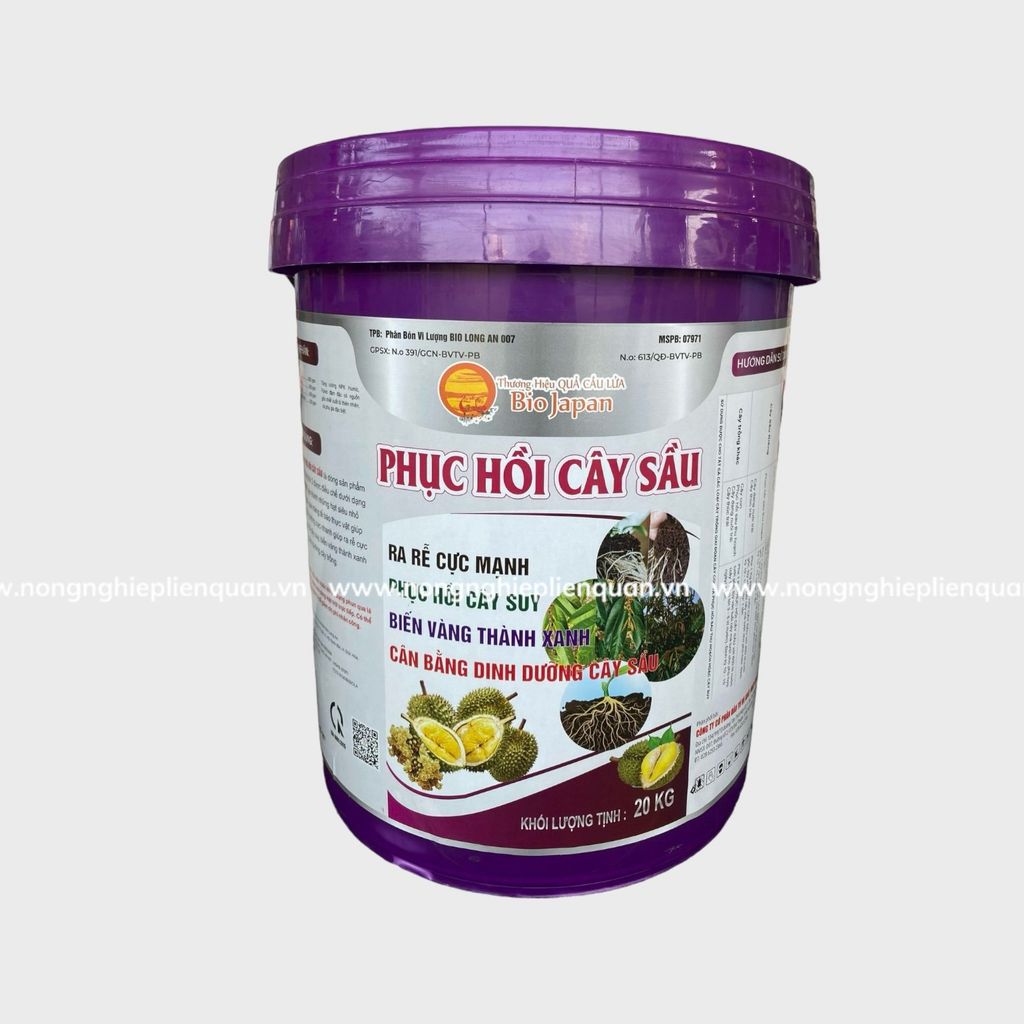 XÔ PHỤC HỒI SẦU RIÊNG (20KG)