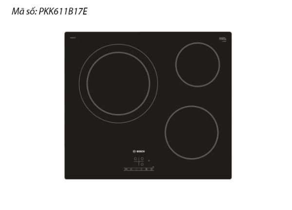 Bếp điện Bosch 3 vùng nấu PKK611B17E