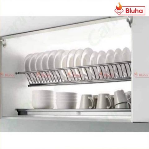 Giá bát cố định Cariny inox 304 sợi dẹp - 2 tầng