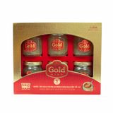 Gold - Nước Yến Sào Nguyên Tổ Chưng Đường Phèn - Hộp quà 6 hũ *190g