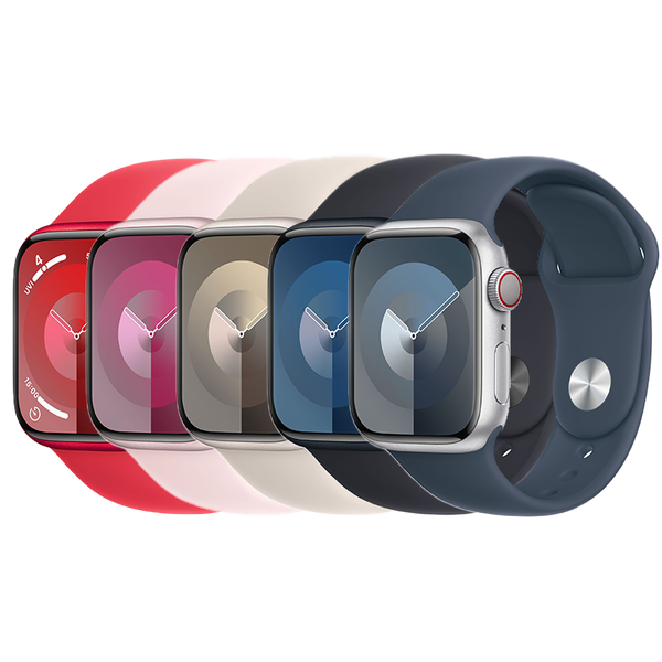 Apple Watch Series 9 GPS + Cellular 45mm S/M (Vỏ nhôm - Dây đeo thể thao)