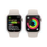 Apple Watch Series 9 GPS 45mm S/M (Vỏ nhôm - Dây đeo thể thao)