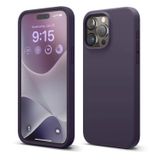 elago Premium Silicone Case iPhone 15 Pro (Deep Purple)