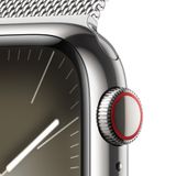 Apple Watch Series 9 GPS + Cellular 41mm (Vỏ Thép không gỉ - Dây thép không gỉ)