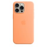 Ốp Lưng Apple Silicon MagSafe iPhone 15 Pro Max (Màu Cam Sorbet)