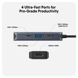 HyperDrive Next 4 Port USB-C Hub HD4001GL