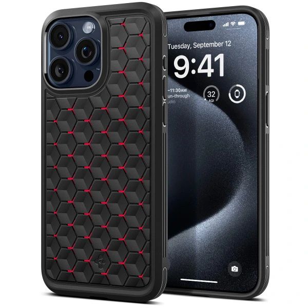 Spigen Cryo Armor Case iPhone 15 Pro Max (Red)