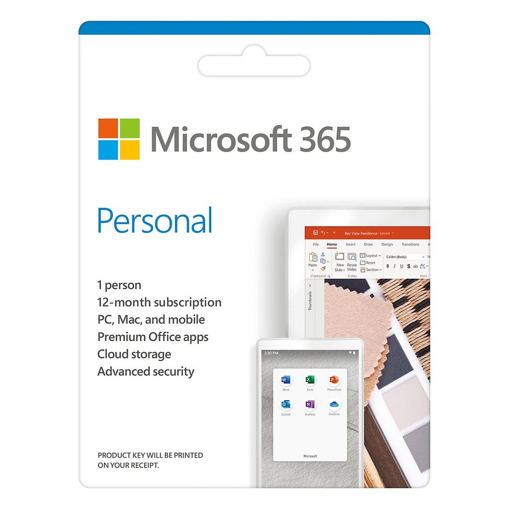 Microsoft 365 Personal English APAC EM Subscr 1YR Medialess P6