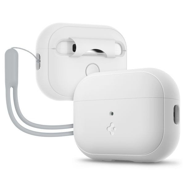 Spigen Silicone Fit + Strap White Case AirPods Pro (Thế hệ 2)