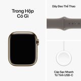 Apple Watch Series 9 GPS + Cellular 45mm M/L (Vỏ Thép không gỉ - Dây đeo thể thao)