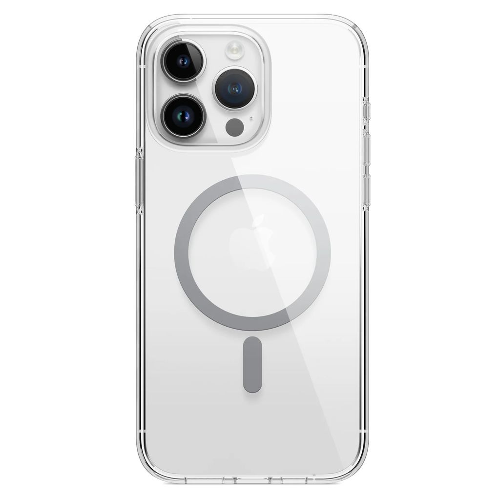 elago MagSafe Hybrid Clear Case iPhone 15 Pro Max (Medium Grey)