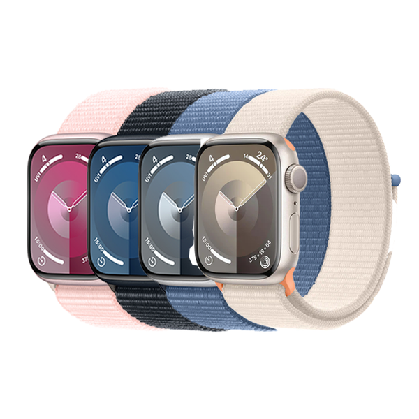 Apple Watch Series 9 GPS 45mm (Vỏ nhôm - Dây quấn thể thao)