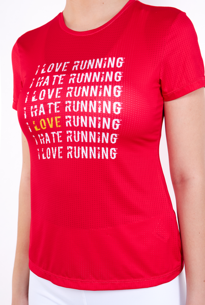 Áo Thun Quickdry Running Love Hate - Women