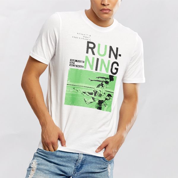 Áo thun graphic running unisex SLT 3005