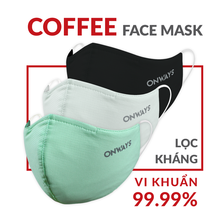 Khẩu trang vải coffee kháng khuẩn SAO 4014