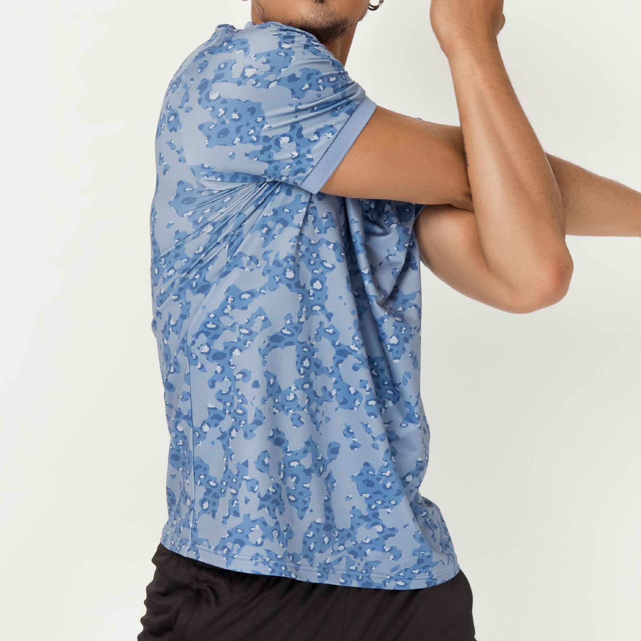 Áo polo basic họa tiết camo logo OW nam SLP 3003