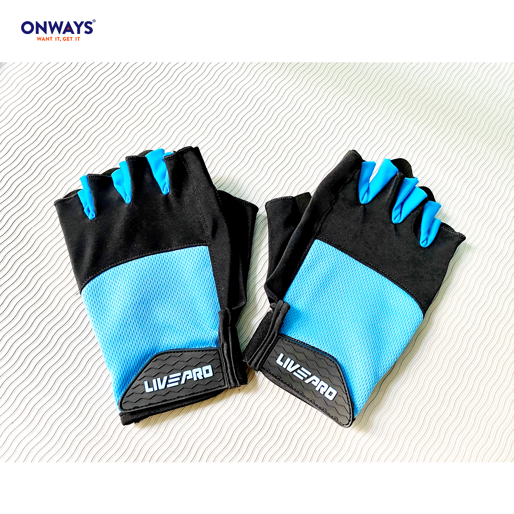 GĂNG TAY-FITNESS GOLVES LP8260 BLUE