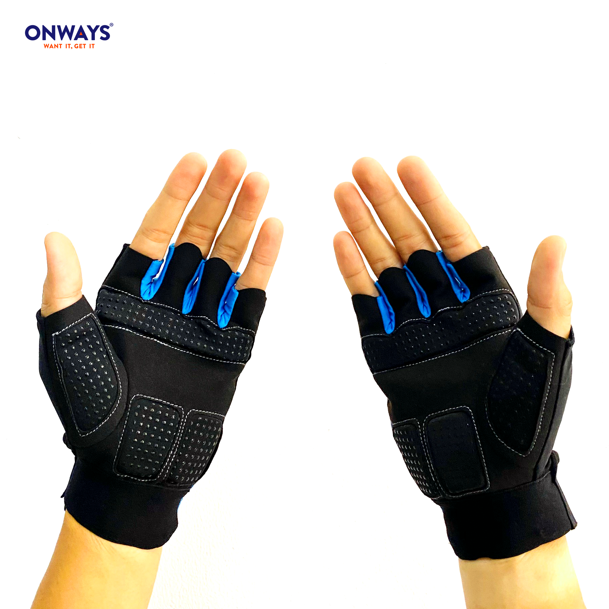 GĂNG TAY-FITNESS GOLVES LP8260 BLUE