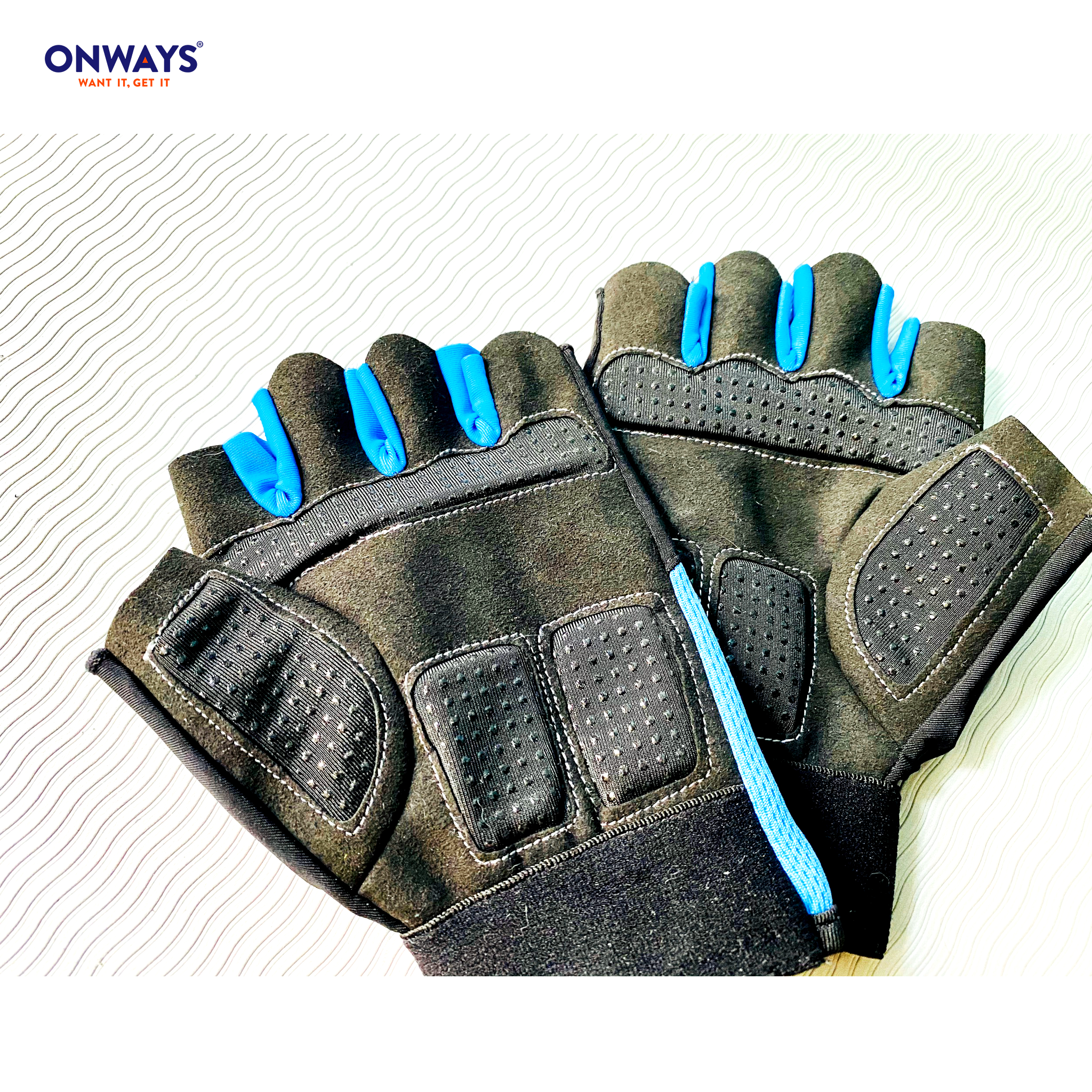 GĂNG TAY-FITNESS GOLVES LP8260 BLUE