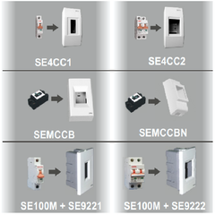 Hộp chứa 1 MCCB 2P gắn nổi loại nhỏ SEMCCBN LIOA