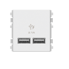 Ổ sạc USB 2.1A đôi, size 2S Schneider ZENCELO A 8432USB_WE/ 8432USB_BZ