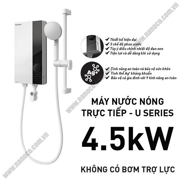 Máy nước nóng trực tiếp U - Series Panasonic DH-4US1VW