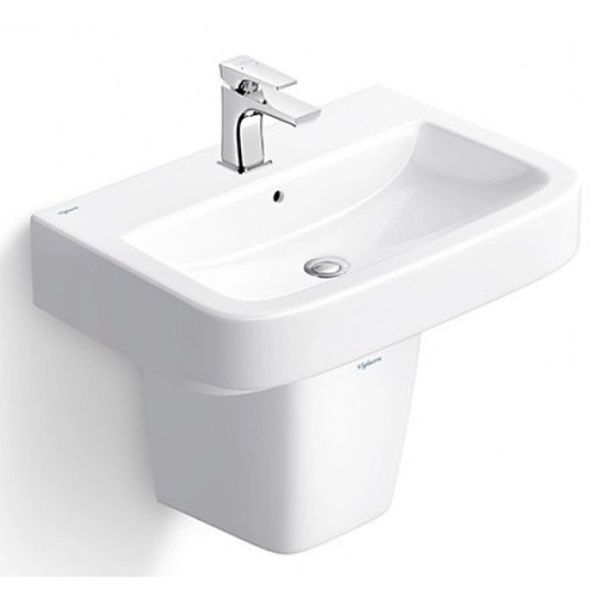 Bộ Chậu Rửa Lavabo Và Chân Ngắn Treo Tường Viglacera V50 (CD50)