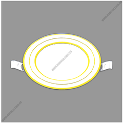 Đèn LED Downlight 3S SERI - IP20 viền vàng 9W Nanoco