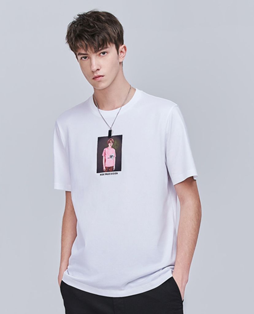TRENDIANO - Áo thun nam cổ tròn in hình Character