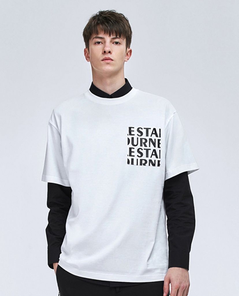 TRENDIANO - Áo thun nam cổ tròn họa tiết in chữ