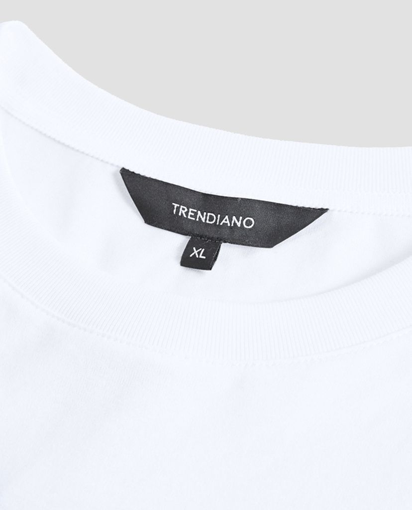 TRENDIANO - Áo thun nam cổ tròn họa tiết in chữ
