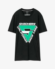 SKECHERS - Áo thun nam tay ngắn năng động phối logo