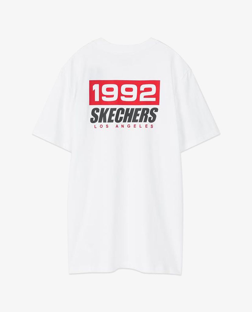 SKECHERS - Áo thun nam tay ngắn phối logo năng động