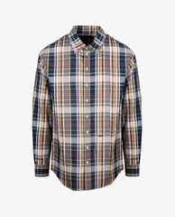 DSQUARED2 - Áo sơ nam tay dài phom suông kẻ caro thời trang