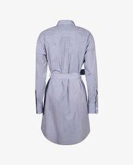DSQUARED2 - Đầm midi sơ mi tay dài Striped Poplin Shirt