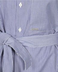 DSQUARED2 - Đầm midi sơ mi tay dài Striped Poplin Shirt