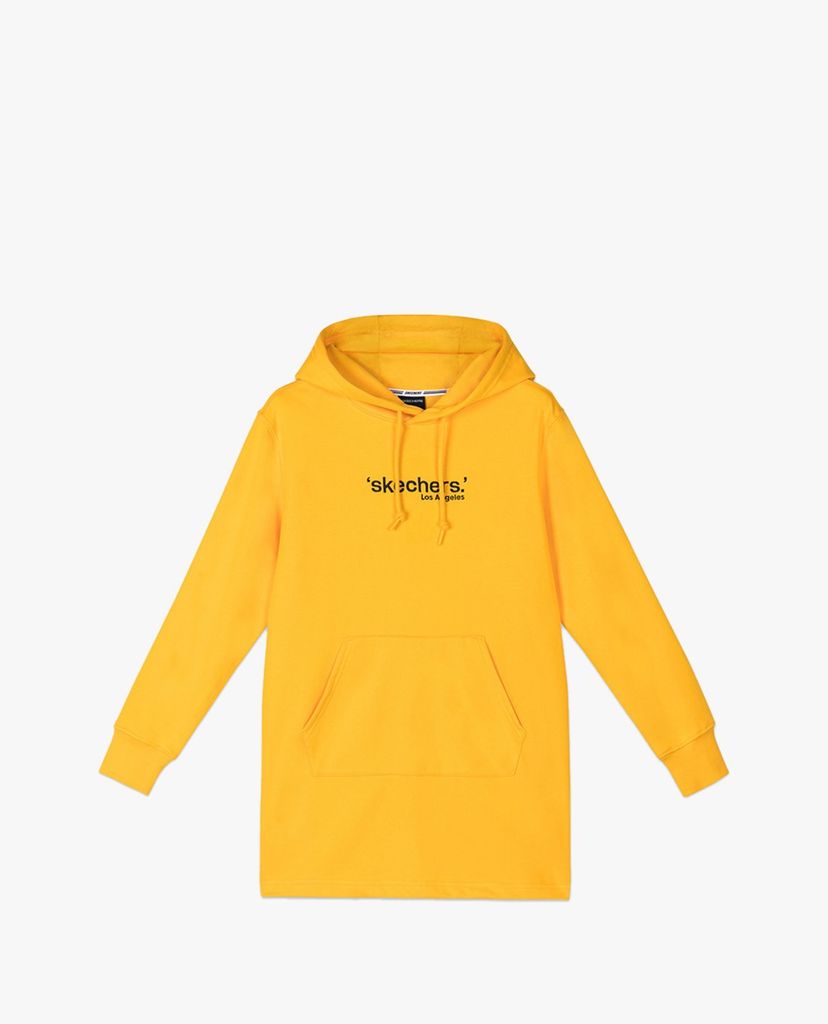 SKECHERS - Áo hoodie nữ tay dài phối mũ thời trang