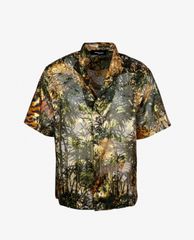 DSQUARED2 - Áo sơ mi nam ngắn tay Tiger Bamboo Lamè