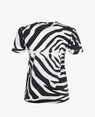 DSQUARED2 - Áo thun nữ cổ tròn ngắn tay Zebra Print