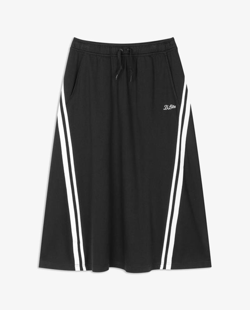 SKECHERS - Chân váy midi phom suông kẻ sọc Casual