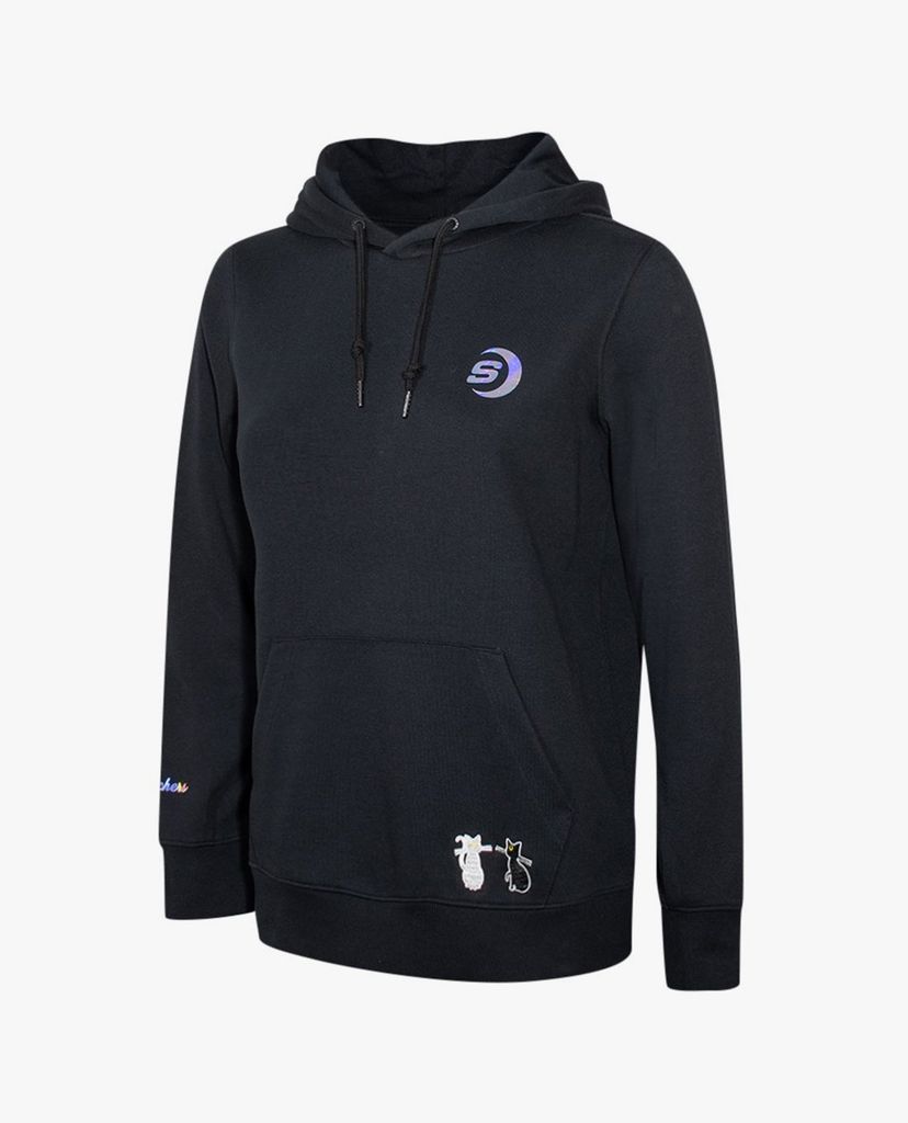 SKECHERS - Áo hoodie nữ tay dài phối mũ trùm Sailor Moon