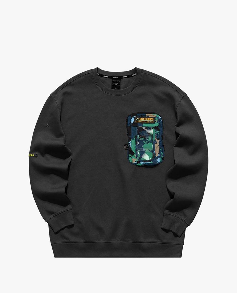 SKECHERS - Áo sweatshirt nam tay dài Knit Pullover